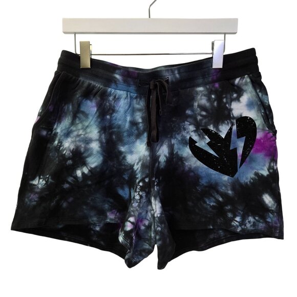 NWT Torrid Pull On Tie Dye Lovesick Sweatshirt Shorts Size Torrid 0/Large - Picture 1 of 7